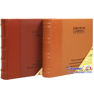 高档变色皮革编织纹圆背纸芯相册N55022 品质、工艺与实用性的完美结合